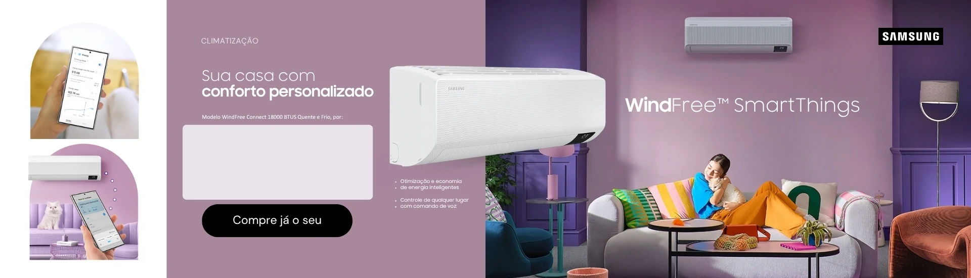 Ar-condicionado Samsung em oferta!
