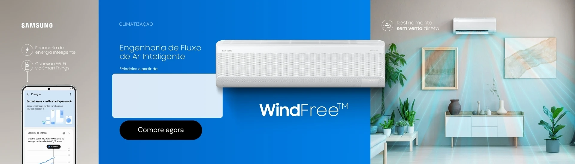 Ar-condicionado Samsung em oferta!